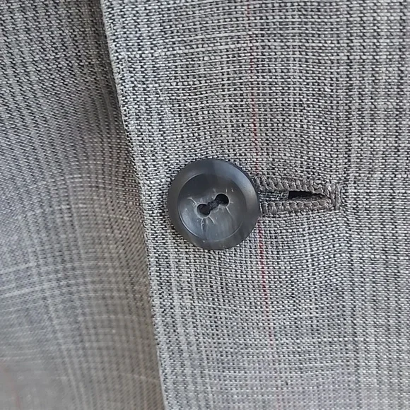 OXXFORD Onwentsia Grey Modest Plaid Silk Blend Sz 42 R L Mens Sport‎ Coat Blazer